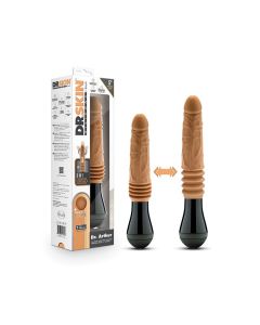 Blush Dr. Skin Silicone Dr. Arthur Thrusting Gyrating Vibrating Dildo - Tan